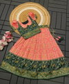 AJD Patola Foil Print Girls Wear Lehenga For Kids Wholesale Price In Surat